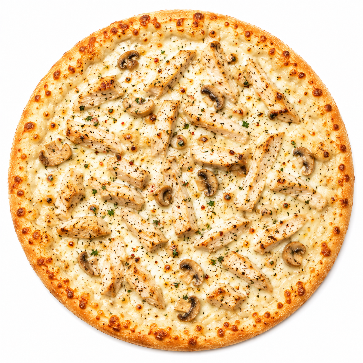 Chicken Alfredo Pizza