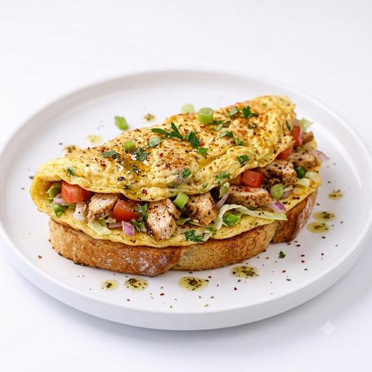 Chicken Bread Omelette